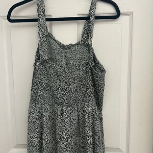 Black and White Floral Dress